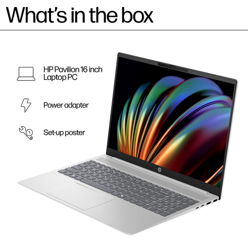 HP Pavilion 16-af0002na Intel Core Ultra 5 155U Laptop 40.6 cm (16 HP Pavilion 16-af0002na Intel Core Ultra 5 155U Laptop 40.6 cm (16